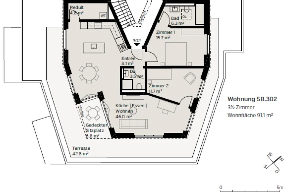 Neubau-Attikawohnung – Foto 7 von 11