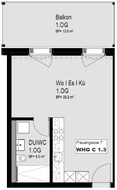 Moderne 1.5-Zimmer Neubau-Wohnung - Ihr neues Zuhause in der Altstadt – foto 3 di 5