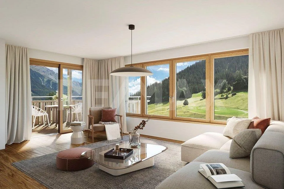 Stilvoll wohnen mit Aussicht – 3½-Zimmer-Eigentumswohnung in Klosters – Foto 7 von 7