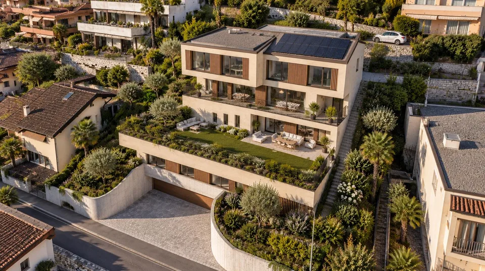 Bissone: terreno con vista lago e progetto per esclusiva residenza ... – photo 5 of 12