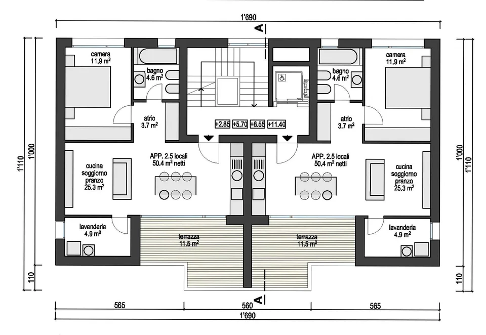 Neues exklusives Apartment mit Terrasse in einer komfortablen und strategischen Lage – Foto 11 von 16