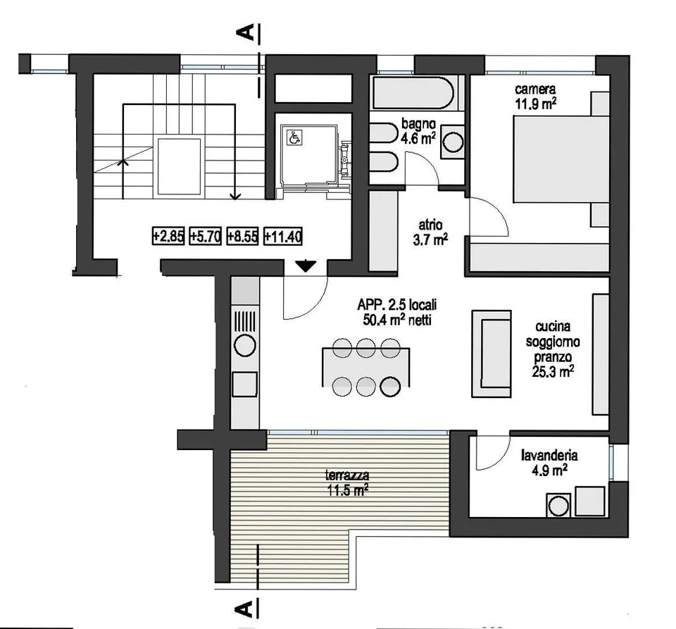 Neues exklusives Apartment mit Terrasse in einer komfortablen und strategischen Lage – Foto 9 von 16