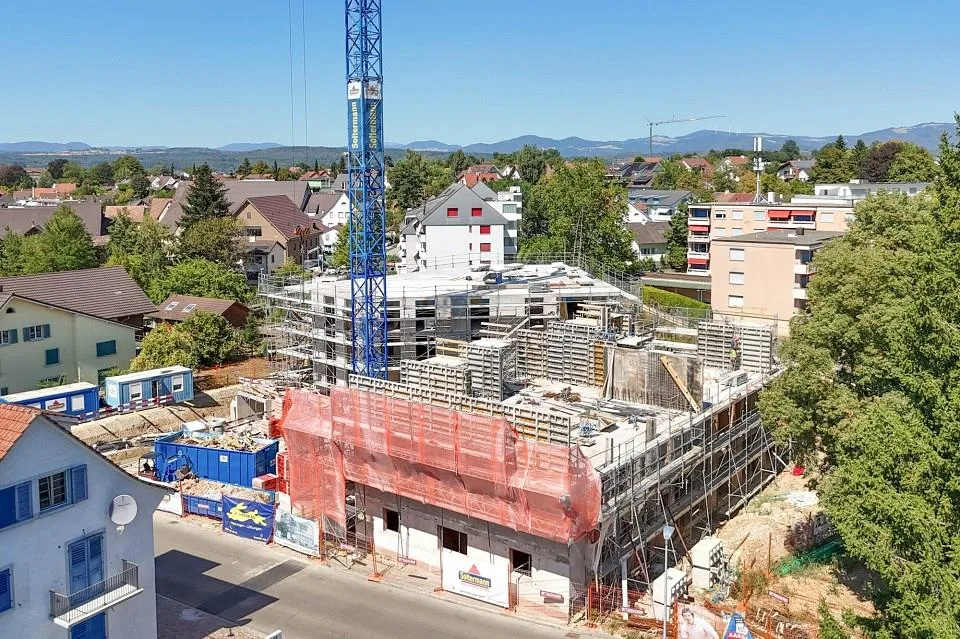 LINDENSTEG: Zentral und grosszügig wohnen, Rohbau weit fortgeschritten – photo 5 sur 6