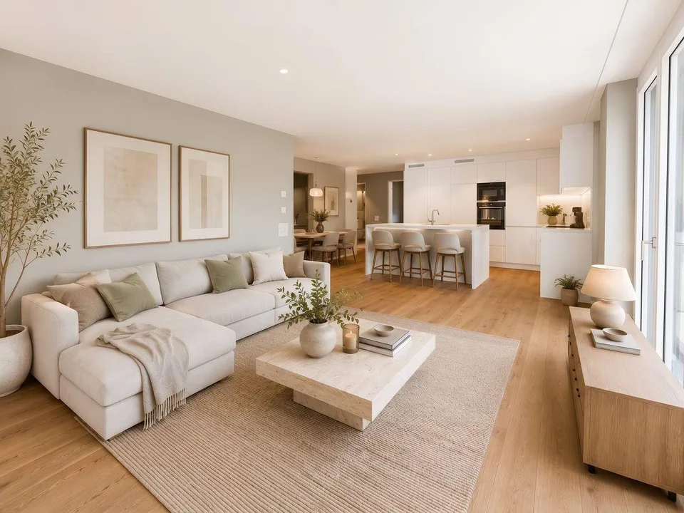 Traumhafte 3.5 Zimmer-Wohnung im ersten Stock mit Aussicht – photo 2 sur 7