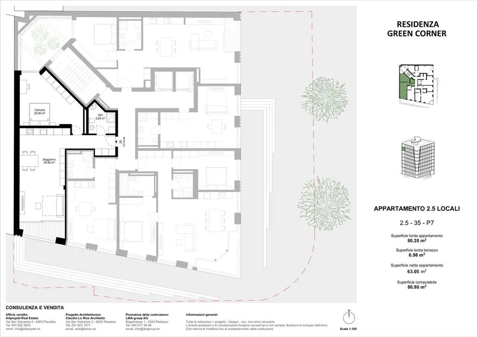 Elegante appartamento di nuova costruzione, ultimato e pronto da abita – photo 6 sur 7