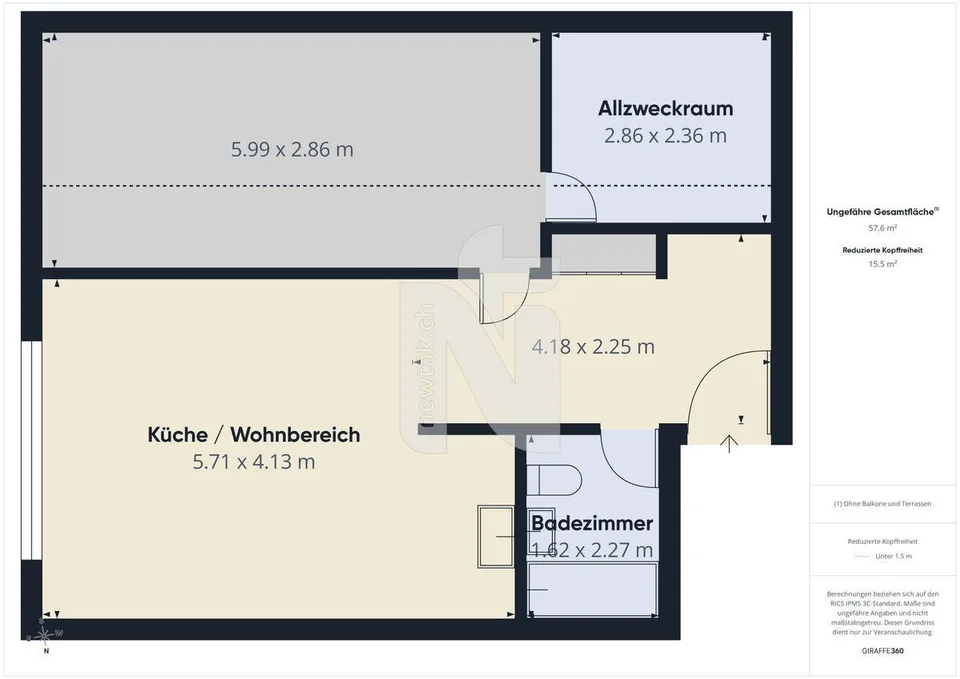 1-room apartment with beautiful view, large parking space and expansion options – photo 13 of 13