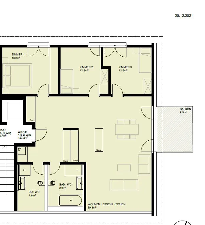 Topmoderne 4.5 Zimmer Attika Wohnung im schönen Bischofszell – Foto 11 von 11