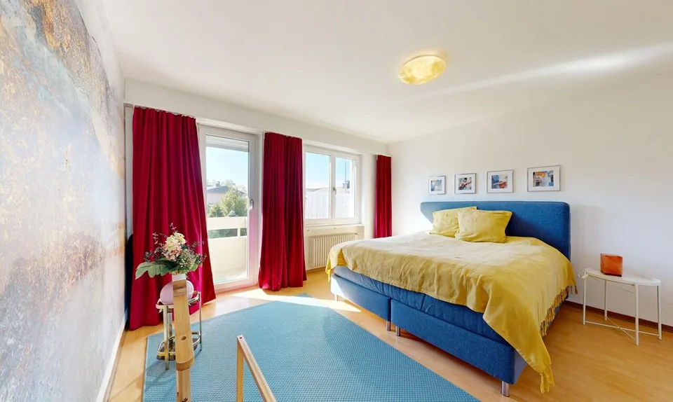 Sonnige 3.5-Zimmer-Wohnung mit Südbalkon in ruhiger Lage – Foto 5 von 11
