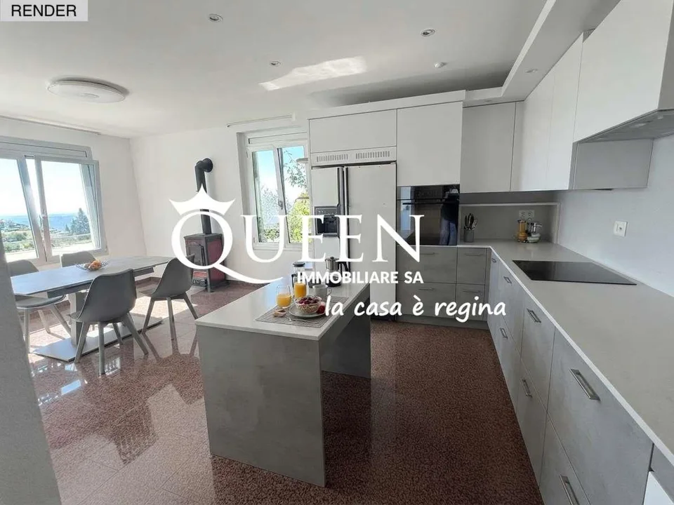 Sagno: maison panoramique avec 5,5 pièces, ascenseur et grand jardin – photo 4 sur 13