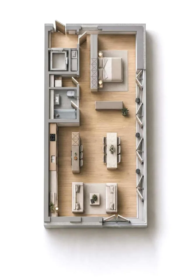 2,5 Zimmer moderne Wohnung mit Pool und Alpenblick - Arbedo – Foto 13 von 13