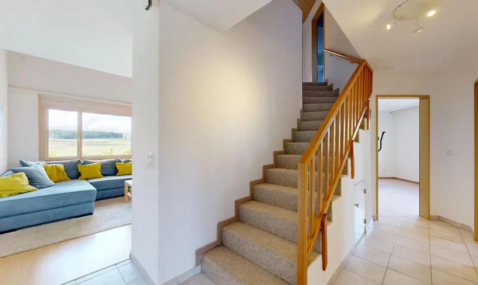 Schöne 6,5-Zimmer-Maisonette-Dachwohnung mit Terrassen und Aussicht – Foto 10 von 11