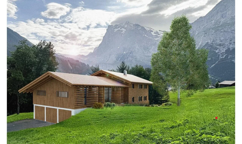 3.5-Zimmer-Neubau mit Eigerblick, Terrasse und Pistennähe – Foto 4 von 6