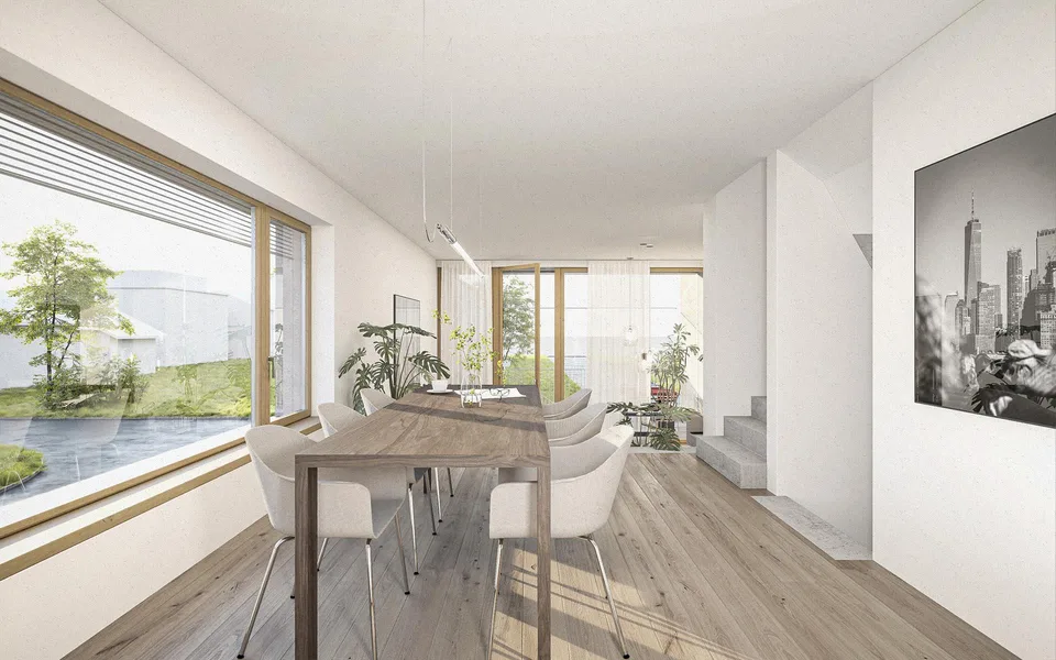 1 Mittelhaus, 2 Eckhäuser, alle mit privatem Garten – Foto 10 von 14