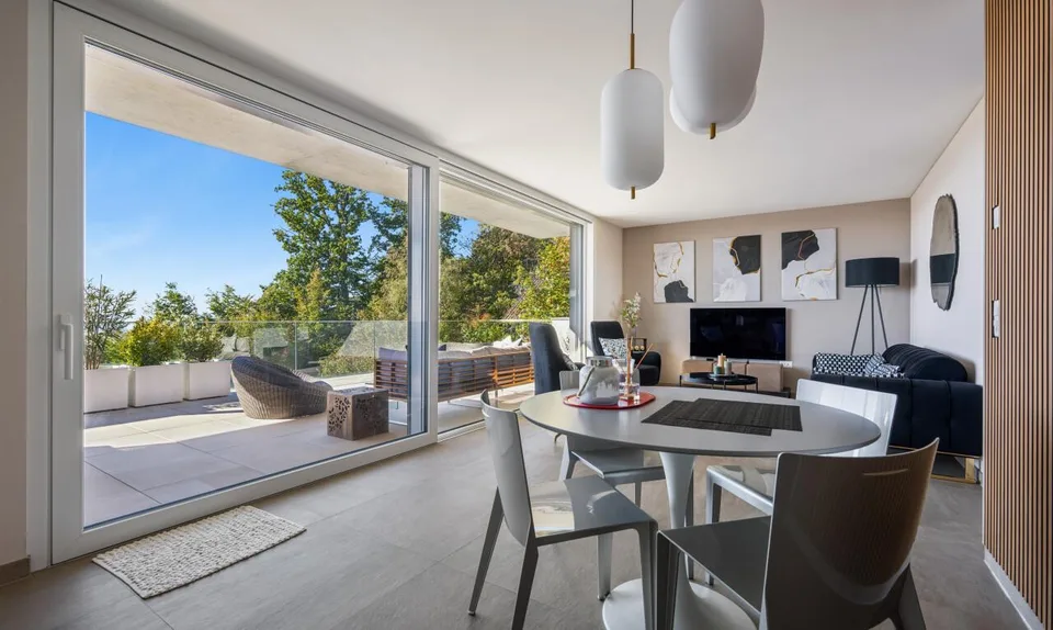 3.5-room apartment with lake view – 80 m² – South facing, 3rd floor – photo 3 of 11