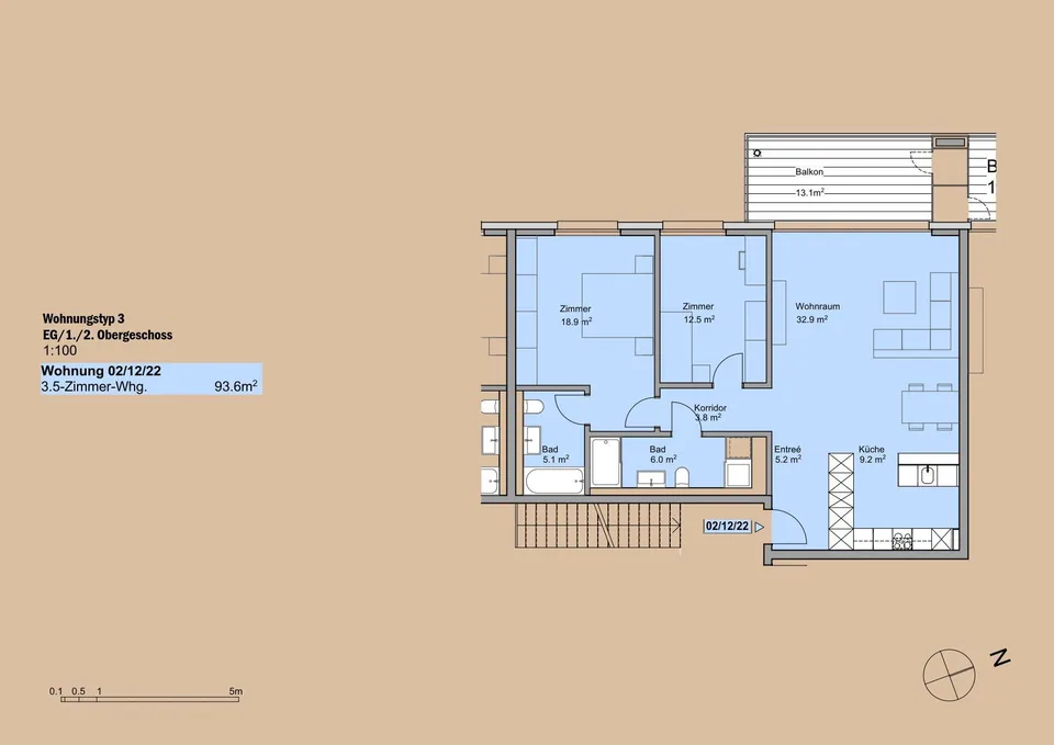 Grosszügige, moderne 3.5-Zimmerwohnung in Emmen – Foto 9 von 9