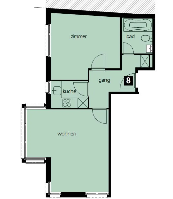 2.5 Zimmer-Stadtwohnung sucht Sie! – foto 6 di 7