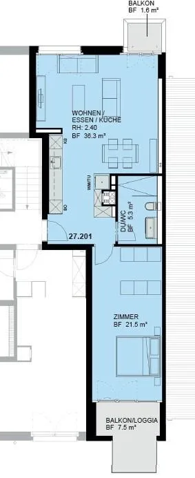 Lumineux & moderne ! directement à la gare principale – photo 7 sur 7