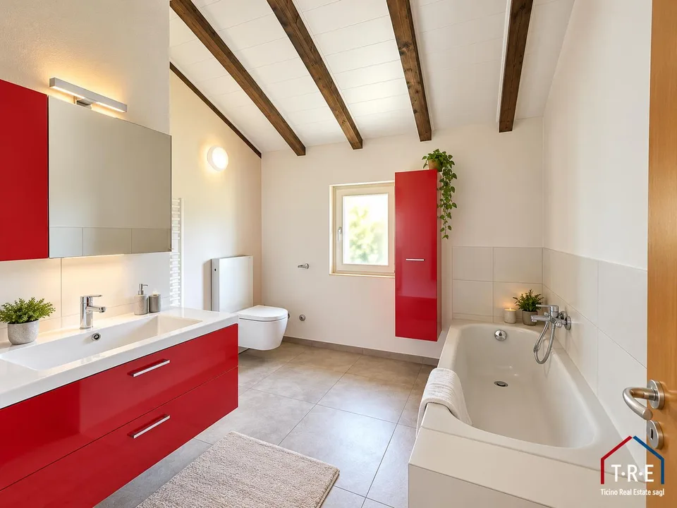 Stabio | Haus im Kern mit privatem Garten, Terrassen und Parkplatz – Foto 16 von 19