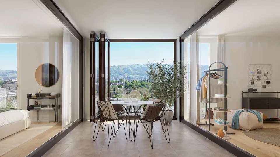 Appartamento in proprietà di 3,5 locali tra vicinanza urbana e tranquillità naturale. – foto 2 di 7