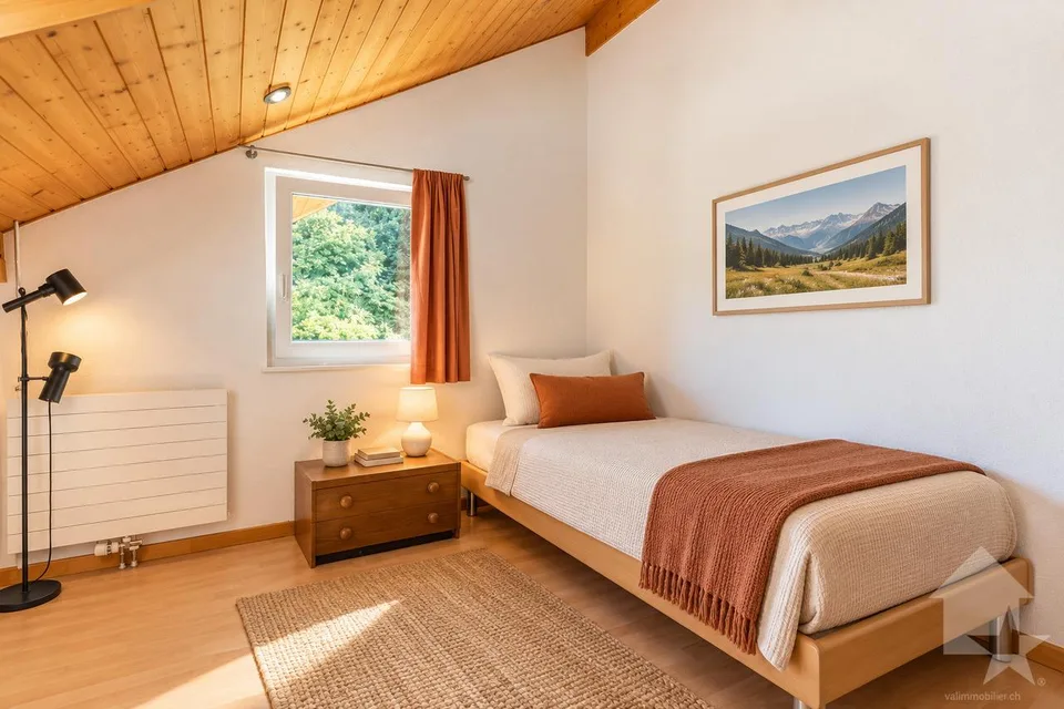 Choëx, duplex de 5.5 pièces dans les combles – photo 9 sur 12