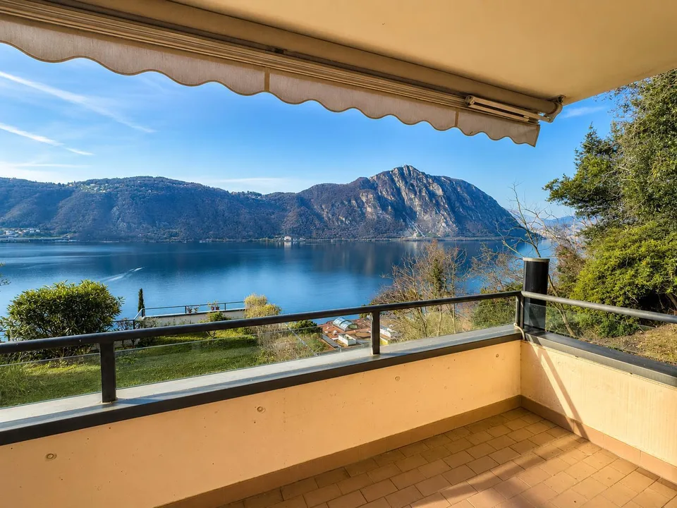 Appartamento vista lago con giardino a Bissone – foto 8 di 13