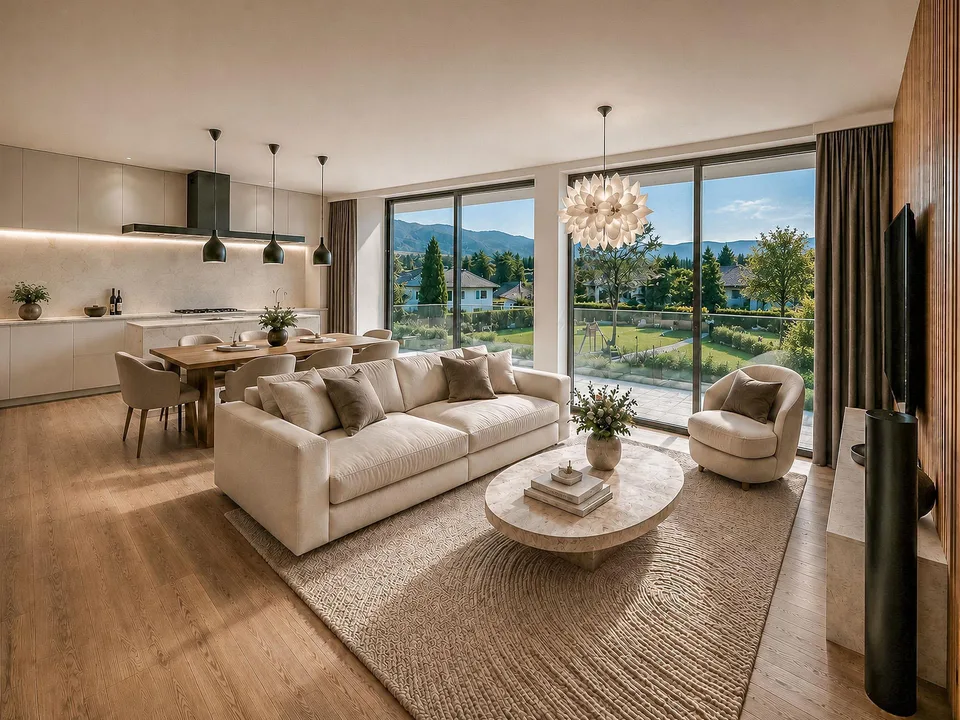 Esclusivo 3.5 locali a Gentilino-Collina d’Oro – foto 3 di 8
