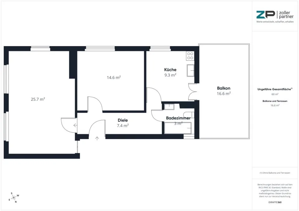 Teilsanierte 2.5-Zimmerwohnung an guter Lage mit hervorragender ÖV-... – foto 12 di 12