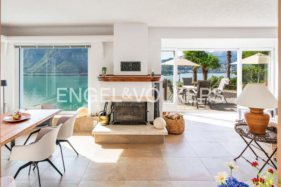 Casa panoramica con vista lago e barca a Caprino – foto 4 di 13