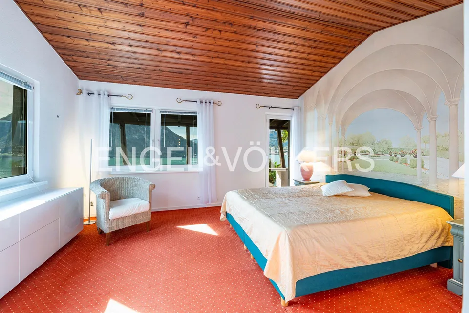 Casa panoramica con vista lago e barca a Caprino – foto 9 di 13