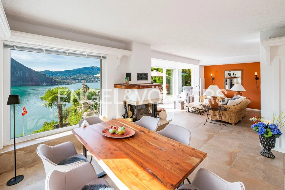 Casa panoramica con vista lago e barca a Caprino – foto 3 di 13