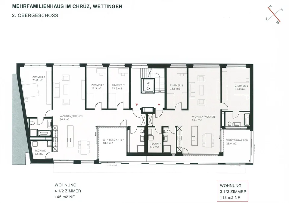 Modernes, zentrales Wohnen mit grosser Loggia (23m²) – Foto 10 von 10
