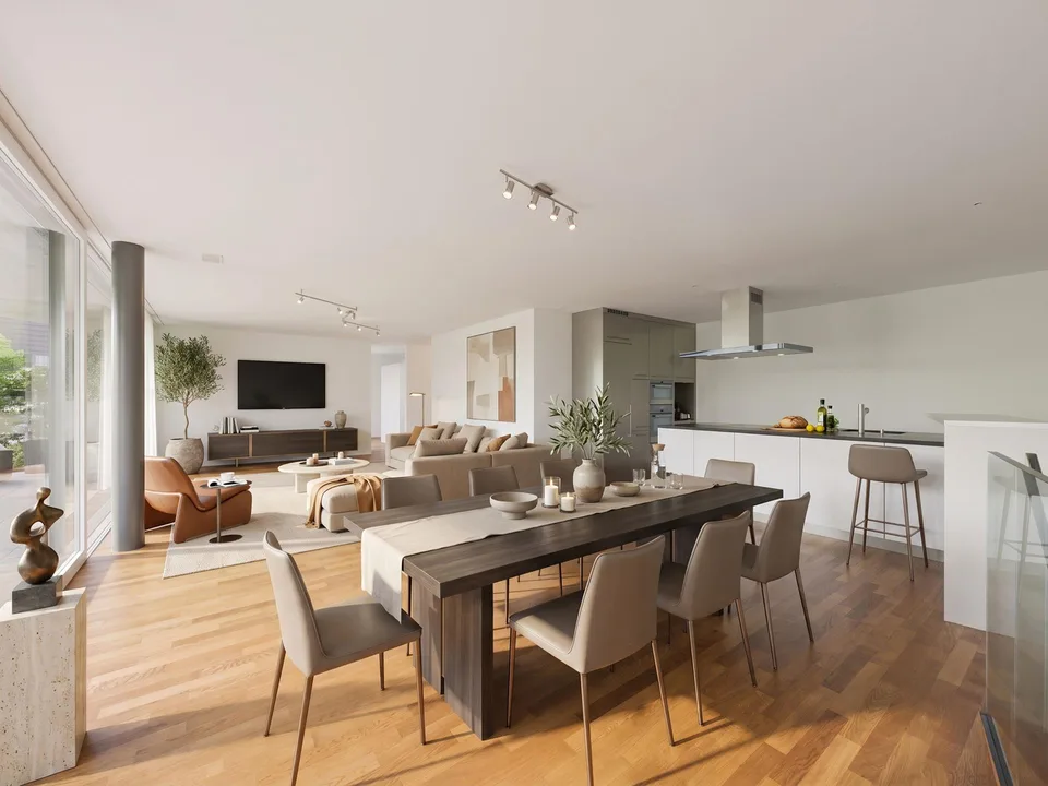 Exclusive spacious 3.5 room apartment with terrace and garden in a park-like setting – photo 2 of 22
