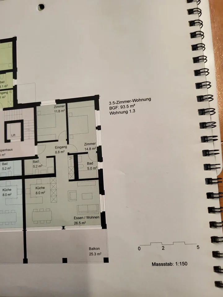 3.5 Zimmer Wohnung – Foto 9 von 9