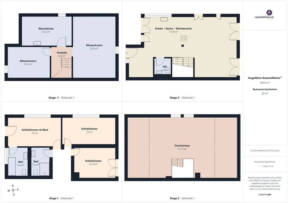 Viel Platz auf allen Ebenen – 5.5-Zimmer-Haus mit Blick ins Grüne – Foto 7 von 7