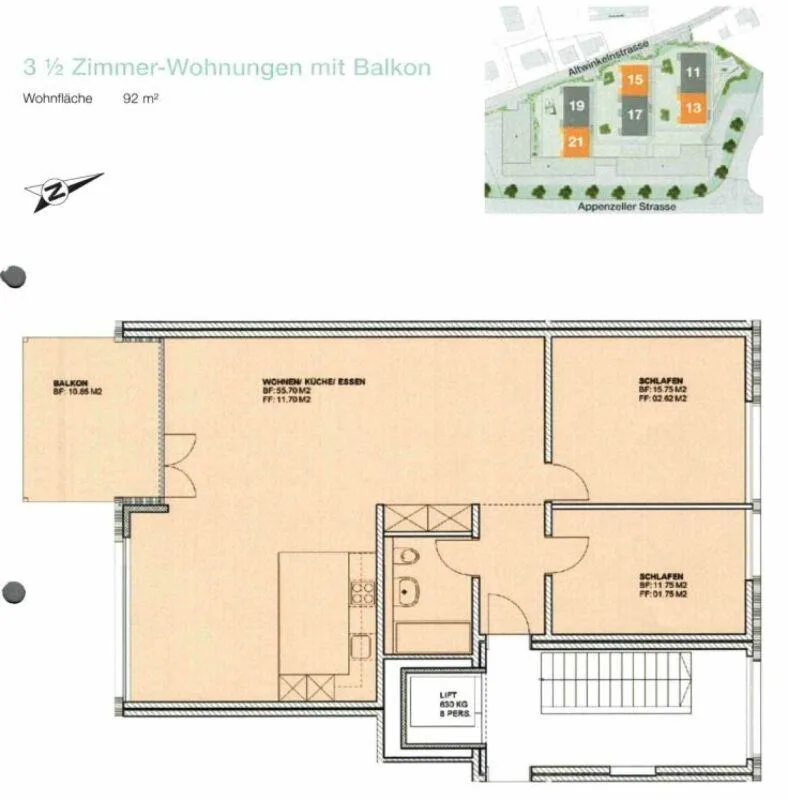 moderne 3.5 Zimmerwohnung – foto 10 di 10