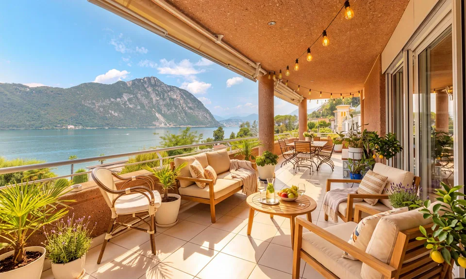 ATTICO DI 4.5 LOCALI CON TERRAZZA VISTA LAGO A BISSONE – foto 2 di 9