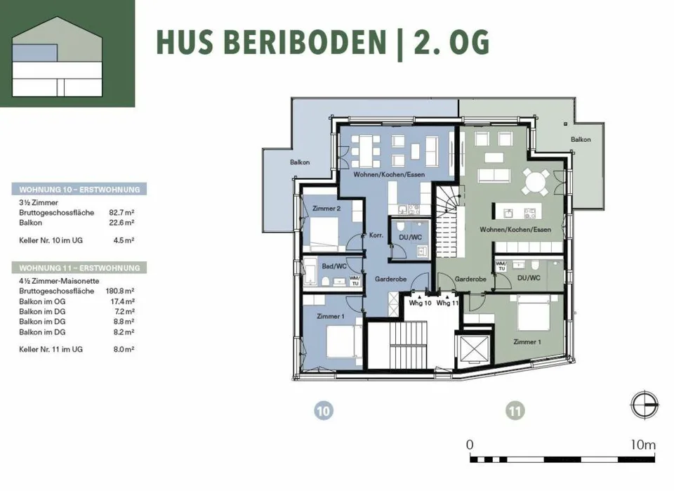4.5-Zimmer-Maisonettewohnung ERSTWOHNSITZ – Foto 7 von 9