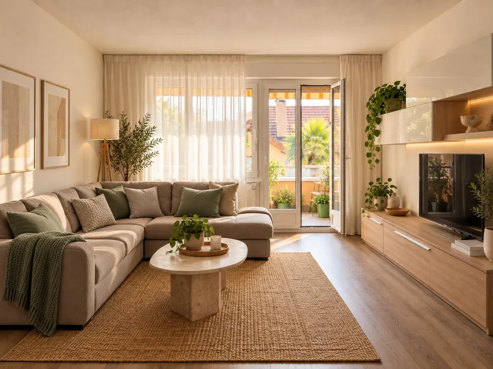 GROSSE 5.5-ZIMMER-WOHNUNG MIT TERRASSE IN GENTILINO – Foto 2 von 9
