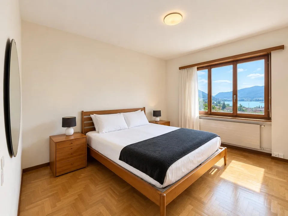 Mieten Sie 5.5 Zimmer mit Garten und Seeblick in Melano – Foto 6 von 10