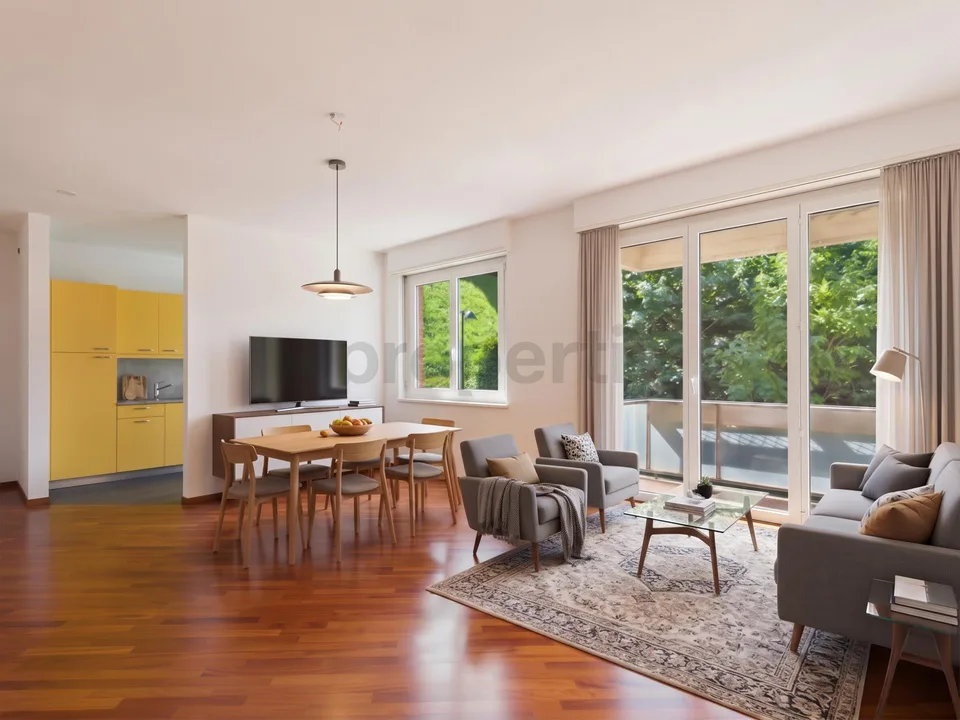 Appartement 2,5 Zimmer mit Seeblick, Schwimmbad und Dachterrasse in Paradiso! – Foto 13 von 14