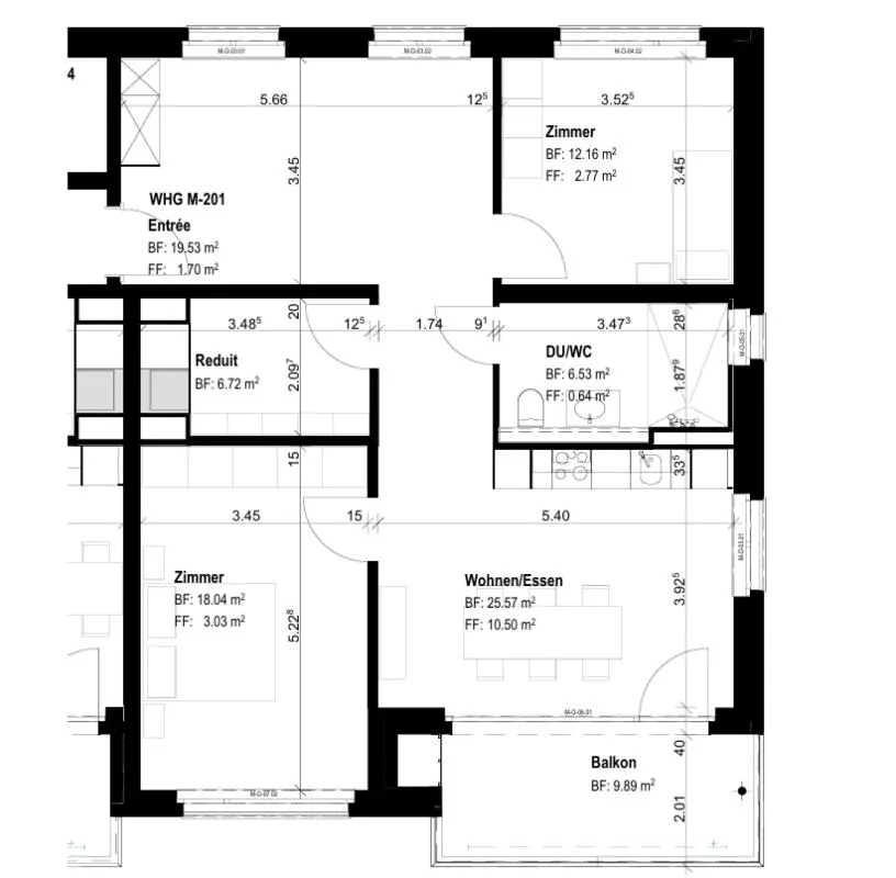 Alterswohnungen: Helle 3.5-Zimmer-Wohnung im 2. OG Gesundheitszentrum Brugg – Foto 9 von 9