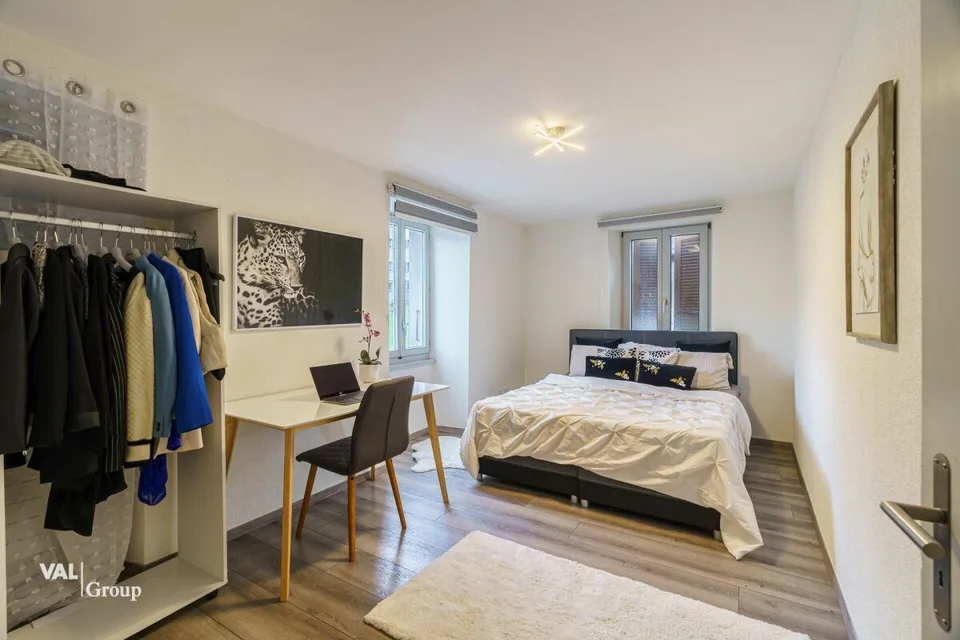 Casa accogliente con vista sulle montagne: Appartamento nel cuore di Glis – foto 5 di 11