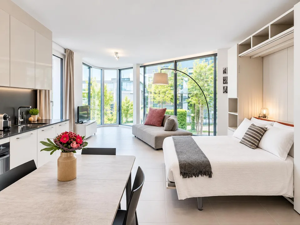 Monolocale arredato in moderna residenza – photo 5 sur 9