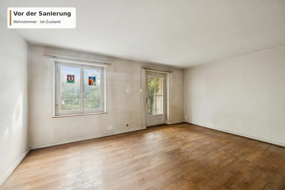5.5-Zimmer-Reiheneinfamilienhaus mit grossem Garten und bestehender Baubewilligung in Riehen – Foto 5 von 10