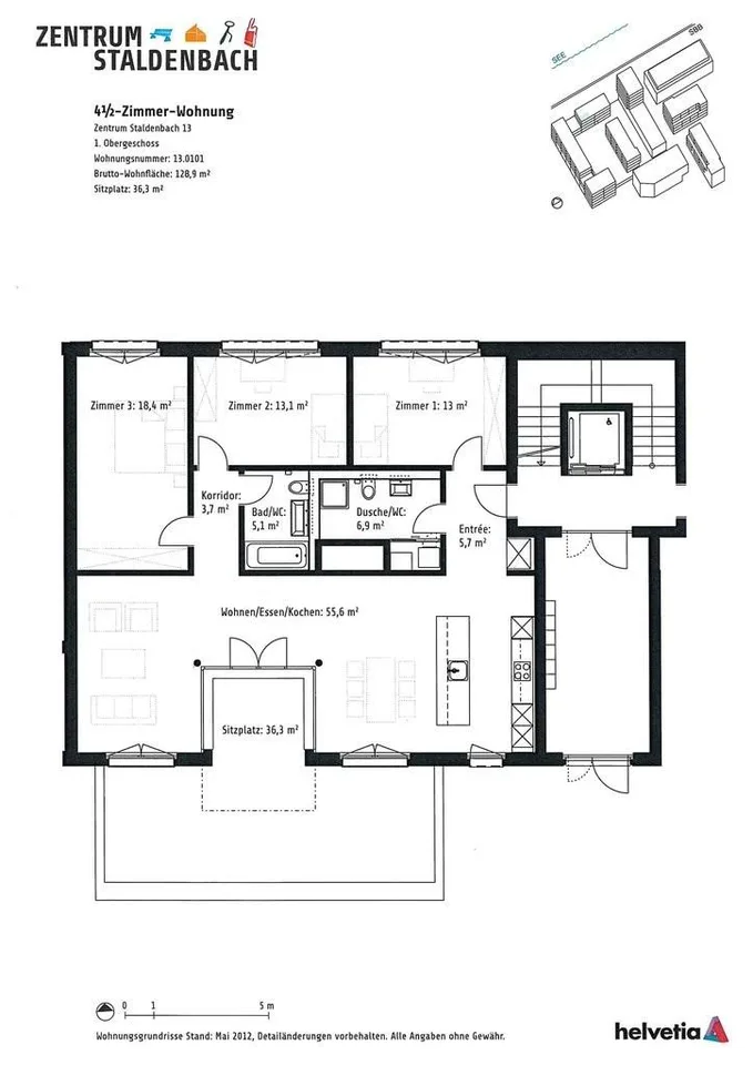 4.5 Zimmer Wohnung in Pfäffikon SZ – Foto 7 von 8