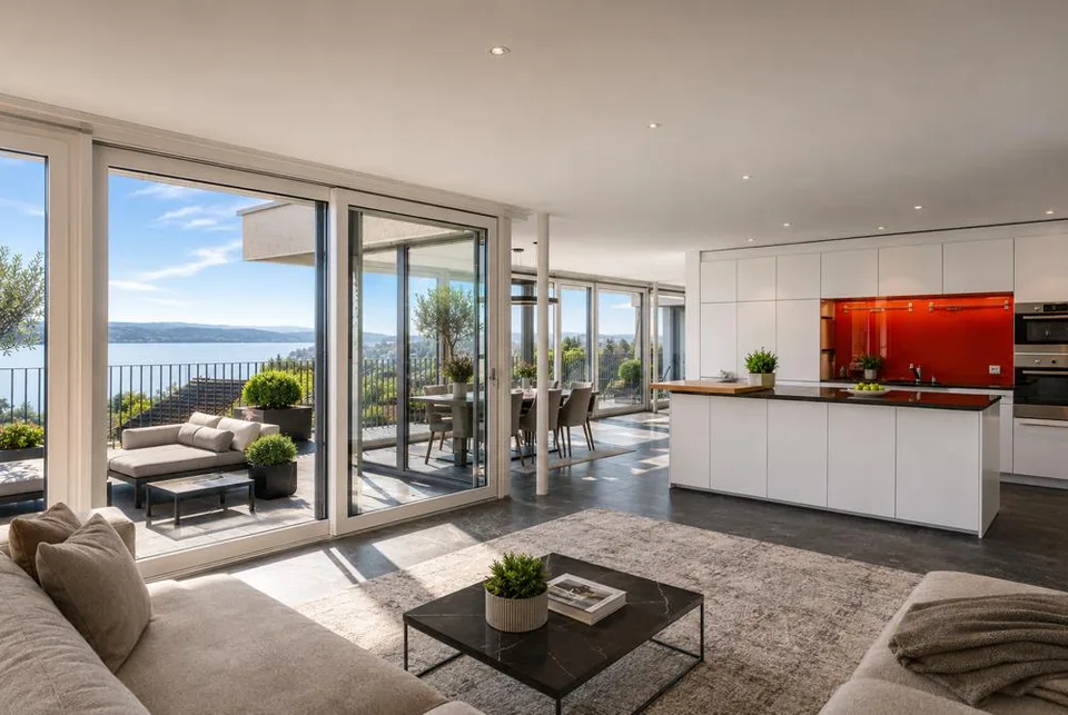 Appartamento attico esclusivo con vista sul lago non ostruita – foto 10 di 23