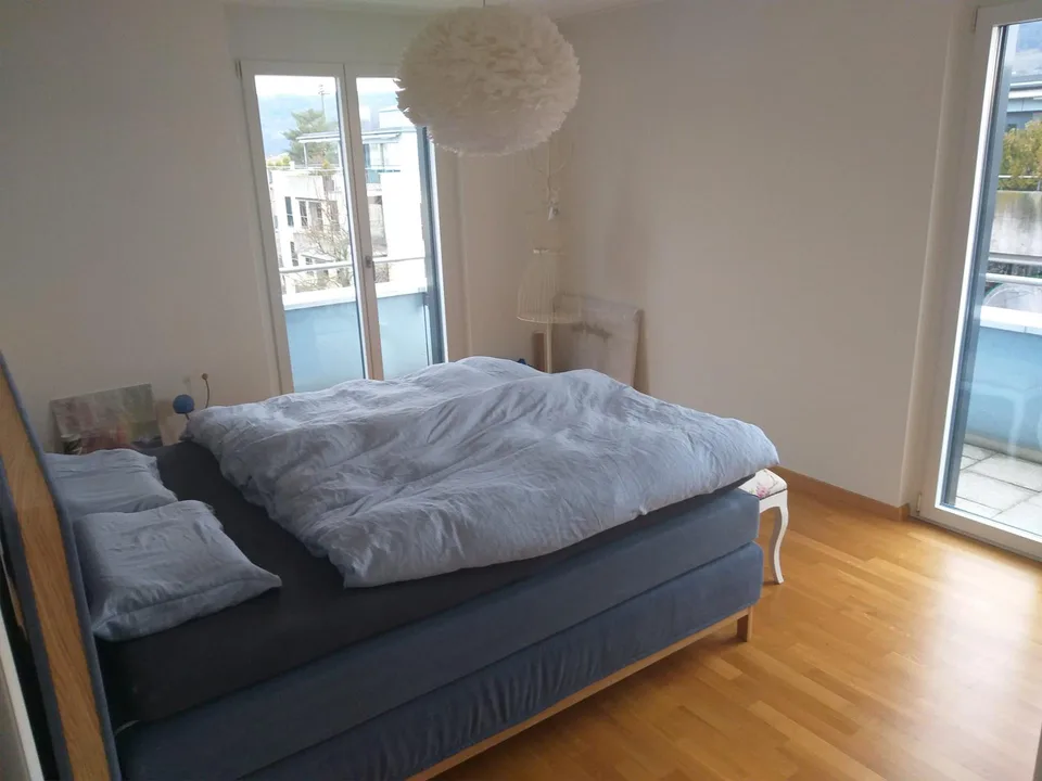 Schöne, helle 5.5-Zimmer-Attikawohnung an zentraler Lage – photo 3 sur 8