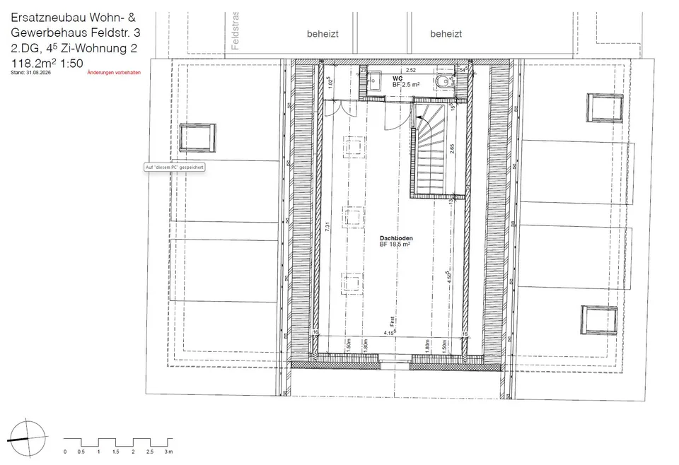 GROSSZÜGIGE MAISONETTE MIT DACHCHARME IM ERSTBEZUG – Foto 18 von 20