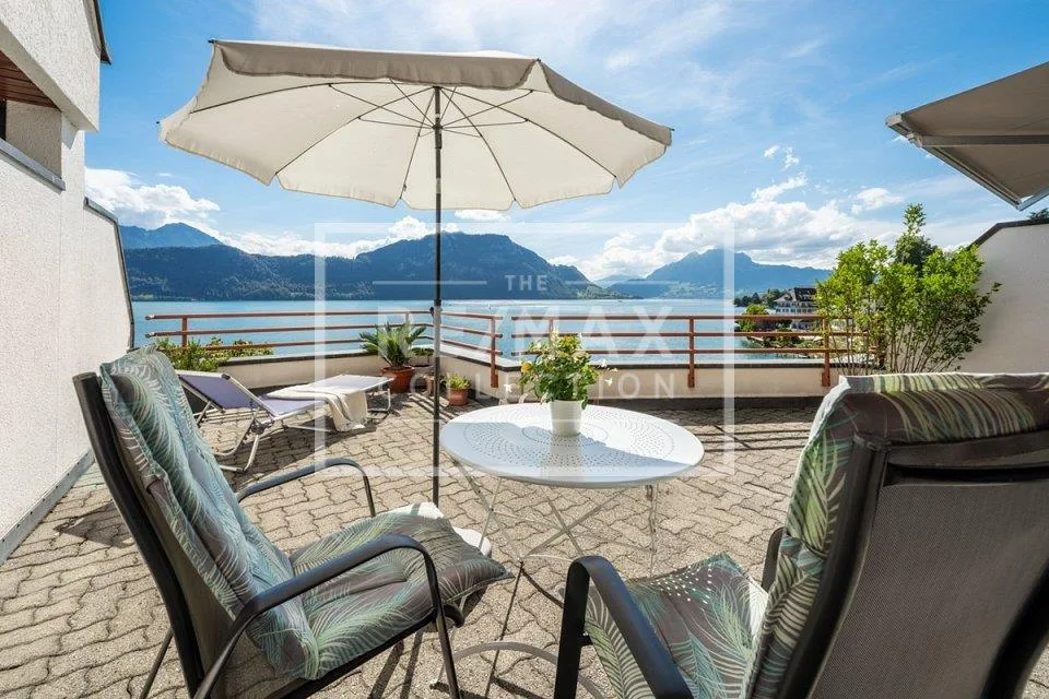 Exklusive 4½-Zimmer Maisonette-Wohnung mit spektakulärer See- und Bergsicht – Foto 6 von 13