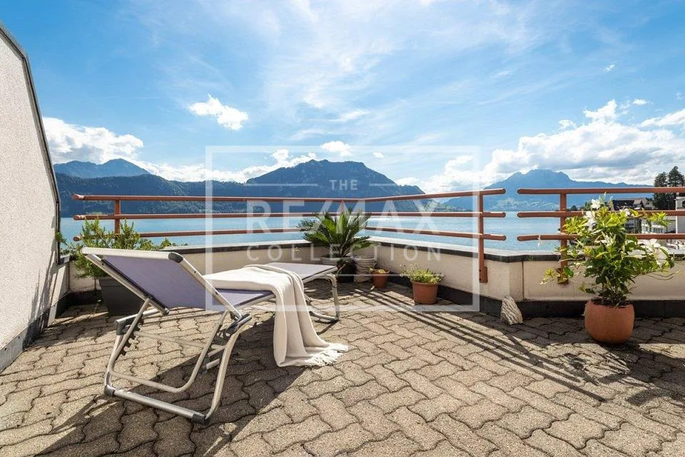 Exklusive 4½-Zimmer Maisonette-Wohnung mit spektakulärer See- und Bergsicht – Foto 2 von 13
